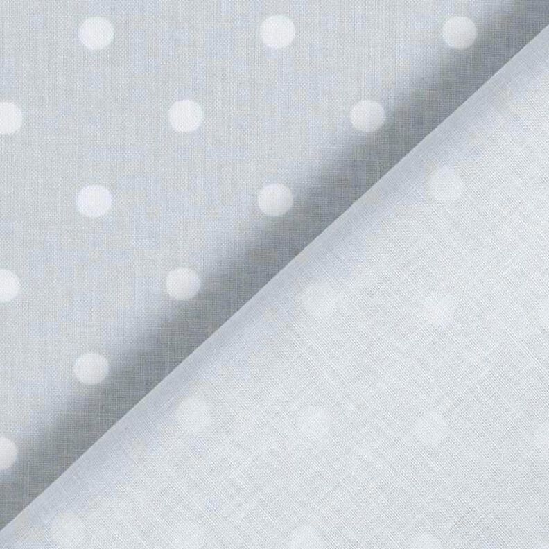 Cotton Cretonne dots – white/silver grey,  image number 4