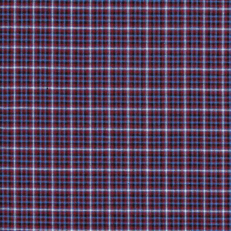 Cotton fabric double check – black/red,  image number 1