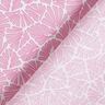 Coated Cotton abstract mini leaves – pink/white,  thumbnail number 5