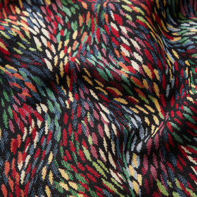 Decor Fabric Tapestry Fabric spotted waves – black/red, 