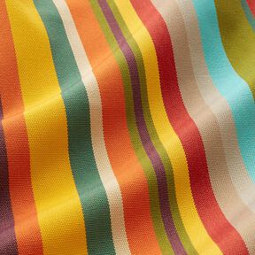 Outdoor Fabric Canvas Colourful stripes – green/yellow, 