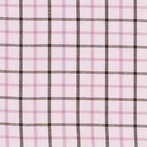 check patterned cotton shirt fabric – rosé/pastel violet, 