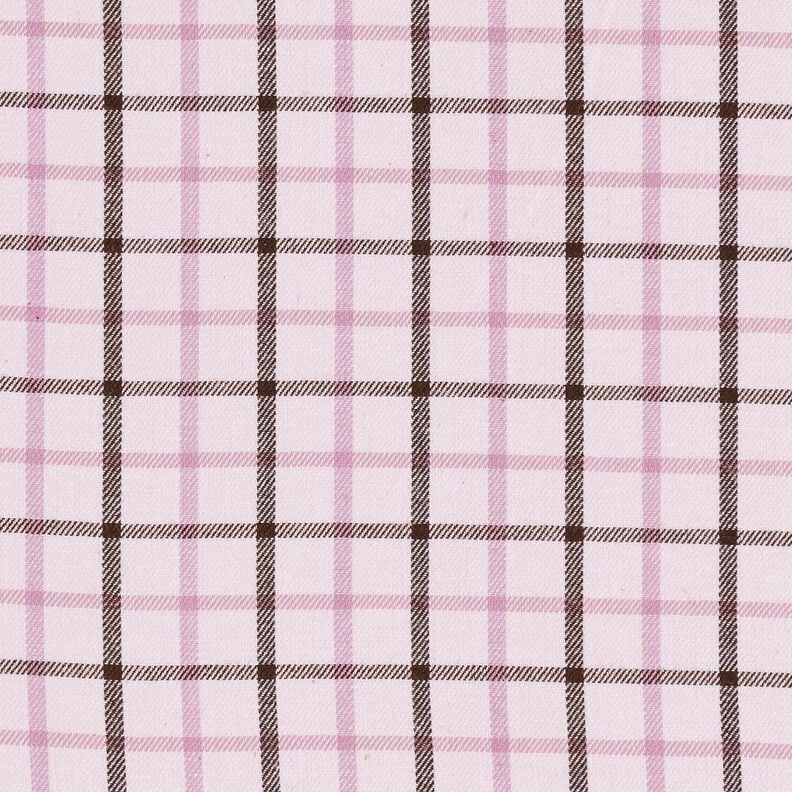 check patterned cotton shirt fabric – rosé/pastel violet,  image number 1