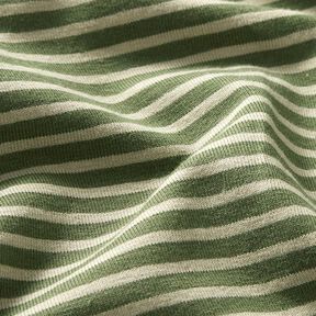 Narrow Stripes Cotton Jersey – reed/pine, 