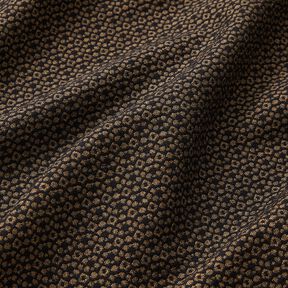 Stretch Trouser Fabric diamonds – black/light brown, 