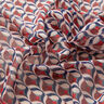 Chiffon retro pattern – white/dark red,  thumbnail number 3