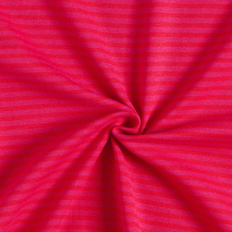 Ribbing Striped tubular fabric – fire red/intense pink,  image number 3