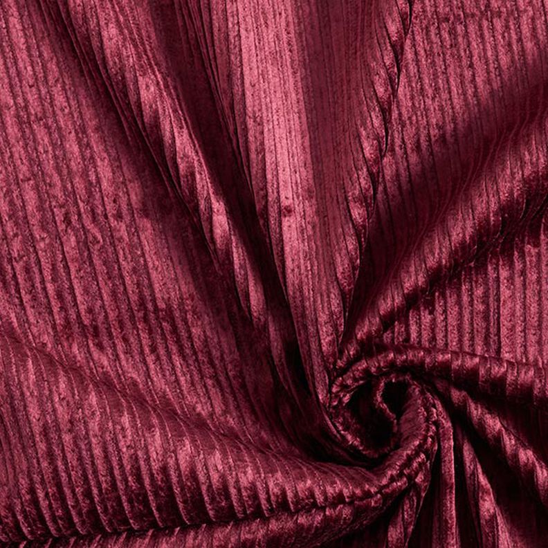 Plain Cotton Viscose Blend Stretch Cord – burgundy,  image number 1