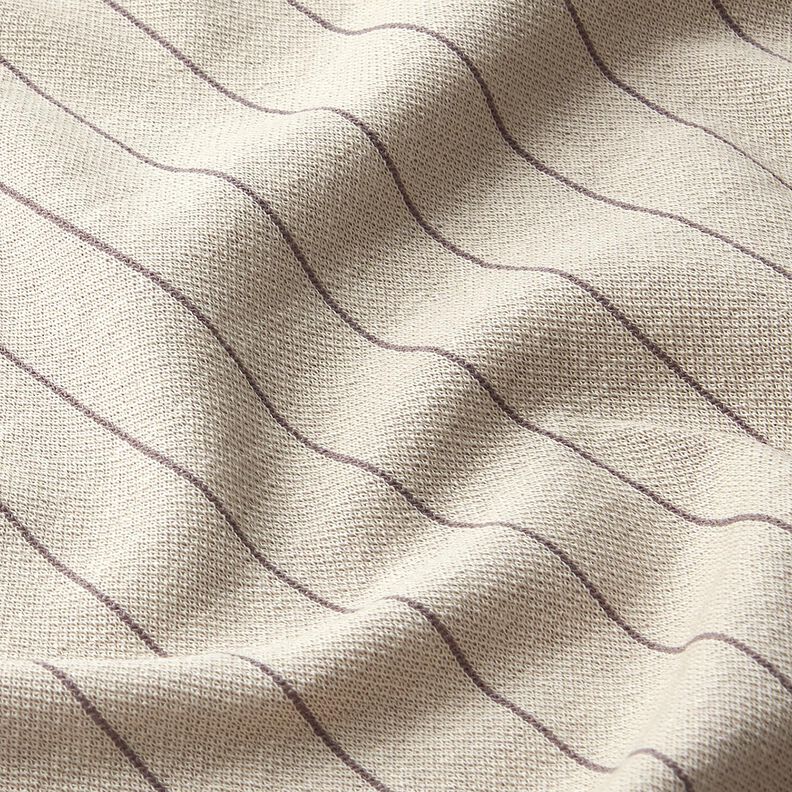 Knitted jacquard pinstripe – beige/dark brown,  image number 2