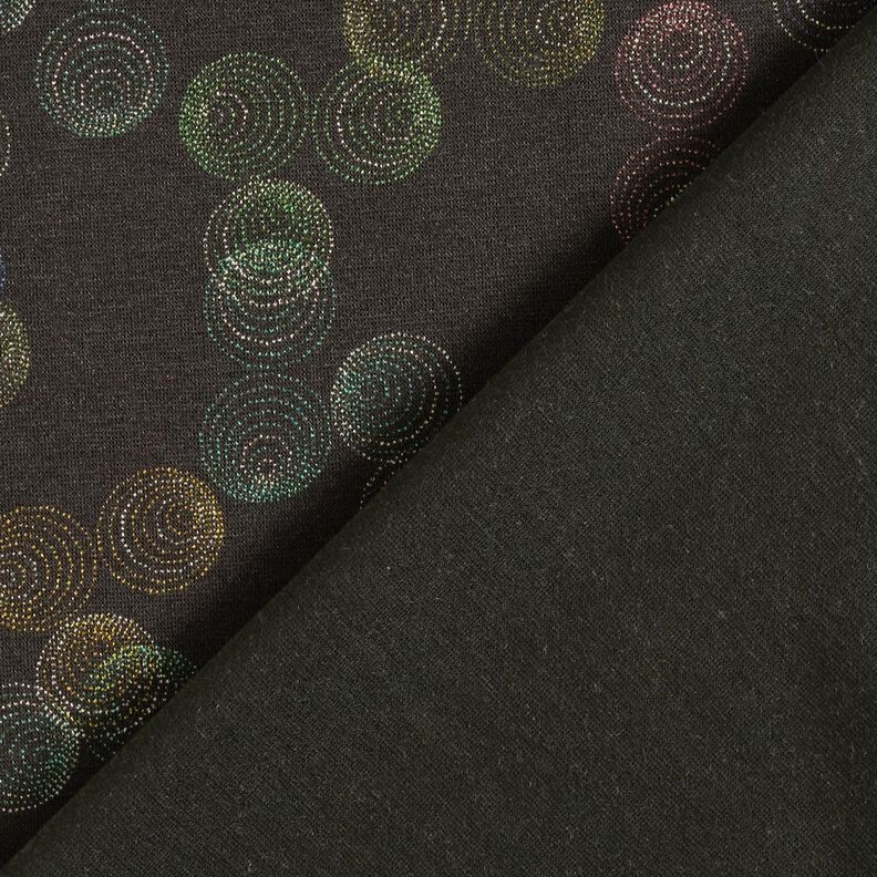 Viscose Jersey Colourful Circles – black,  image number 4