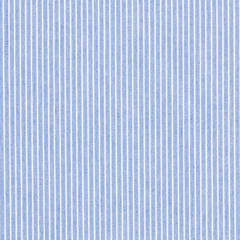 Blouse Fabric Cotton Blend Stripes – light blue/white,  image number 1