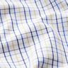 Cotton fabric grid check – white/blue,  thumbnail number 2