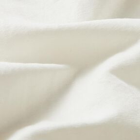 Plain viscose linen blend shirt fabric – white, 