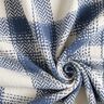 Coat Fabric Cotton Blend checked – blue grey/ivory,  thumbnail number 3