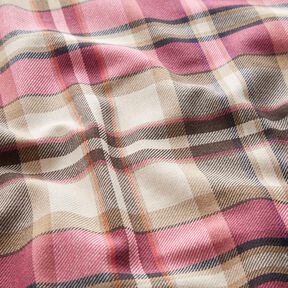 Cotton Flannel Tartan – beige/pink, 