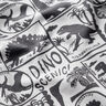 Cotton Jersey Dinosaur patches | by Poppy white/anthracite,  thumbnail number 2