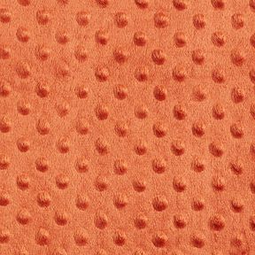 Cosy Fleece Embossed Dots – terracotta, 