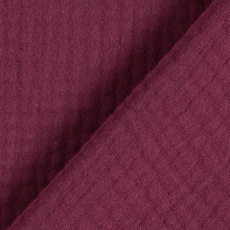 GOTS Triple-Layer Cotton Muslin – merlot,  image number 5