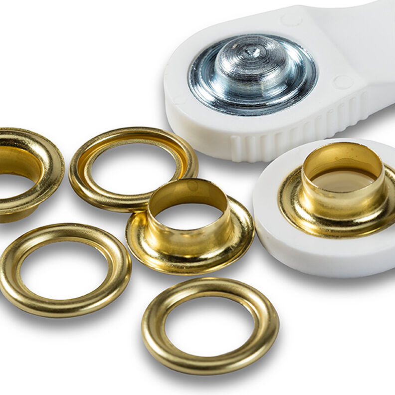 Eyelets and washers [Ø 11 mm] | Prym – metallic gold,  image number 3