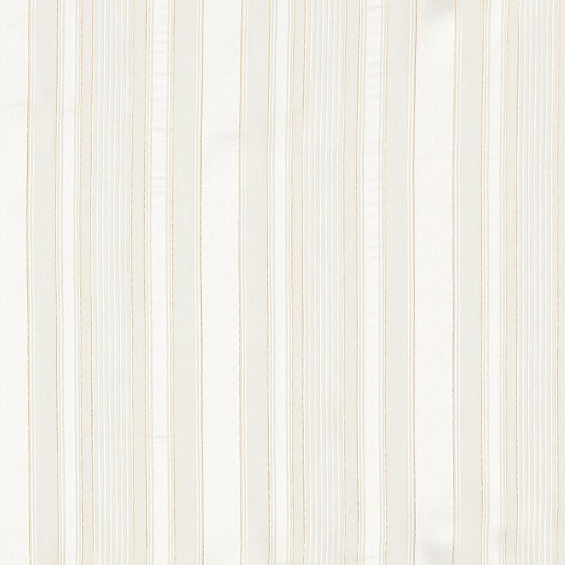 Chiffon Satin stripes with Glitter – white,  image number 1