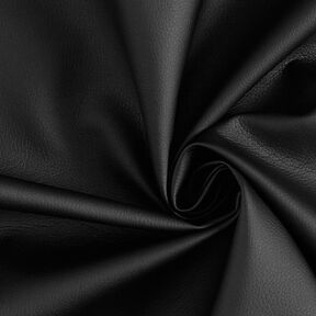 Upholstery Fabric imitation leather natural look – black, 