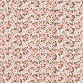 Cotton Poplin little flowers – rosé/copper, 