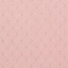 Fine Jersey Knit with Openwork – dusky pink, 