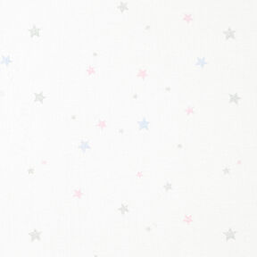 GOTS Star Stamp Look Cotton Jersey | Tula – white, 