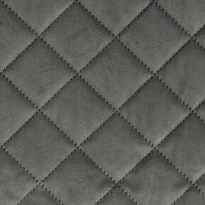 Upholstery Fabric Velvet Quilted Fabric – dark grey, 