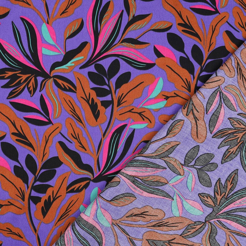 Sateen Lush Leaves | Nerida Hansen – lilac/bronze,  image number 4