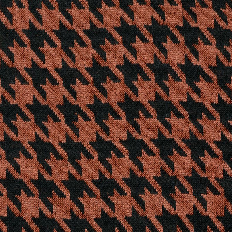 Houndstooth knit – copper/black,  image number 1