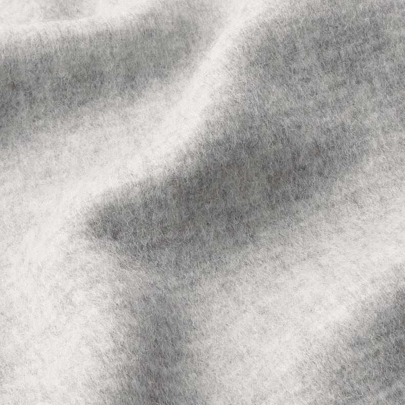 Mottled Wool Blend Knit Coating – light grey,  image number 2