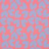 Swimsuit Fabric hearts – lobster/light wash denim blue,  thumbnail number 1