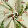 Decor Fabric Half Panama Woodland Animals – mint,  thumbnail number 3