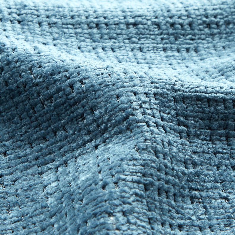 Upholstery Fabric Chenille Plain – denim blue,  image number 2