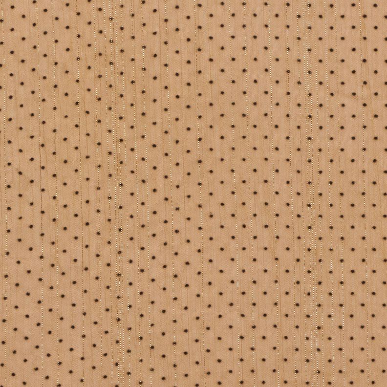 Glitter stripes and dots chiffon – fawn,  image number 1