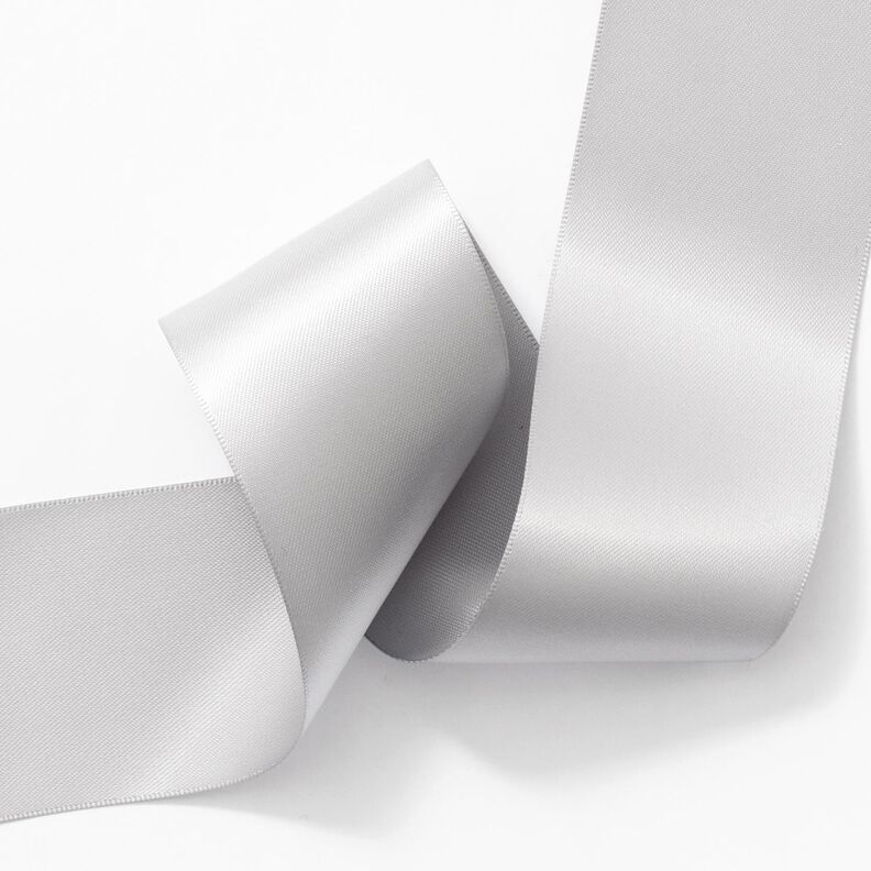 Satin Ribbon [50 mm] – light grey,  image number 3