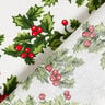 Canvas Decor Fabric Mistletoe Twigs – green/red,  thumbnail number 4