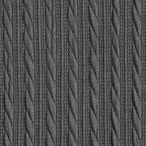 Knit Cloqué Cable Pattern – anthracite, 