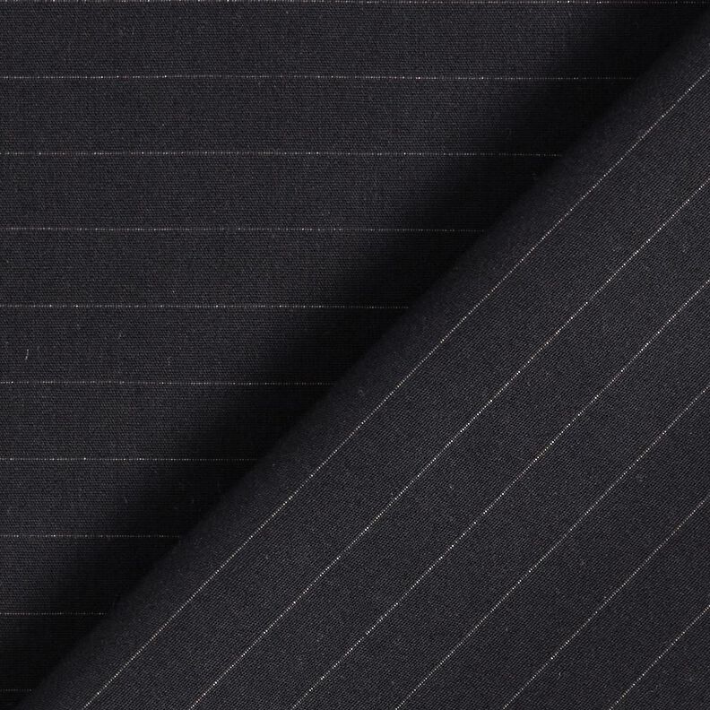 Horizontal pinstripes cotton fabric – black,  image number 4