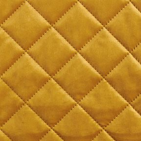 Upholstery Fabric Velvet Quilted Fabric – mustard, 