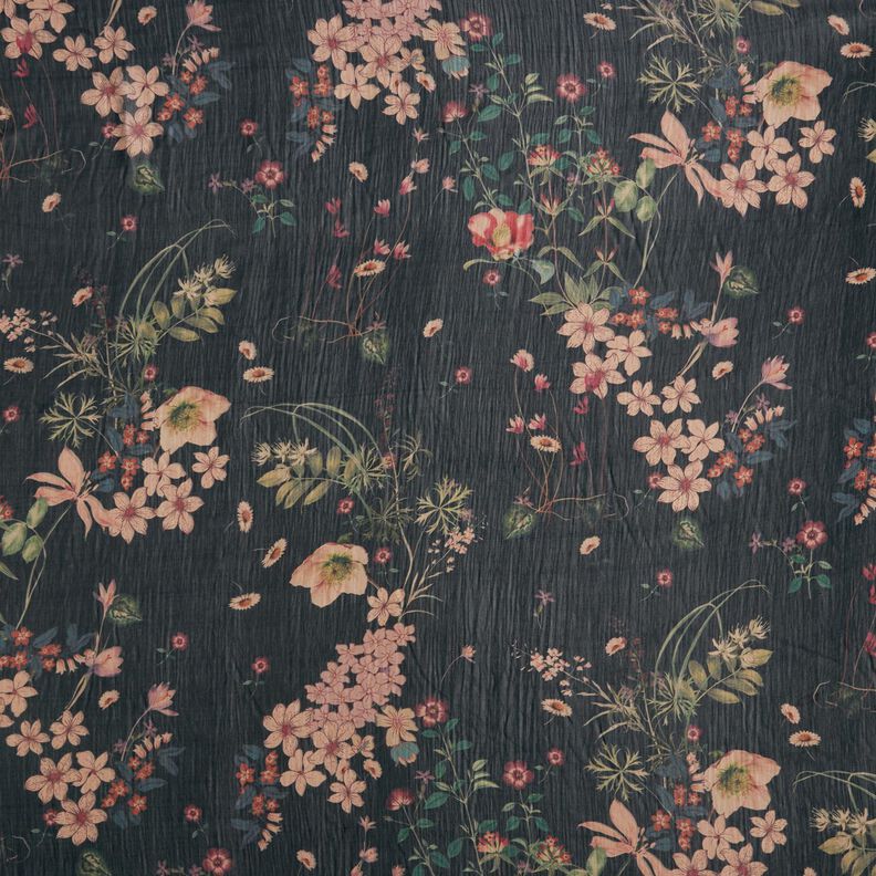 Chiffon flower meadow – black,  image number 1