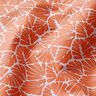 Coated Cotton abstract mini leaves – orange/white,  thumbnail number 3