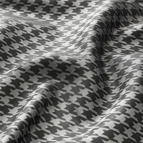 Lining Fabric Jacquard Houndstooth – light grey/dark grey | Remnant 100cm, 