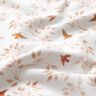 GOTS Cotton Jersey Branches & Birds Digital Print – white/copper,  thumbnail number 2