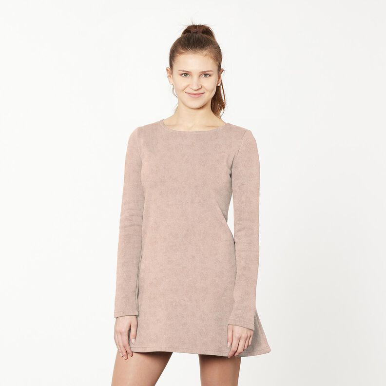 glittery leopard print fine knit – light dusky pink,  image number 5