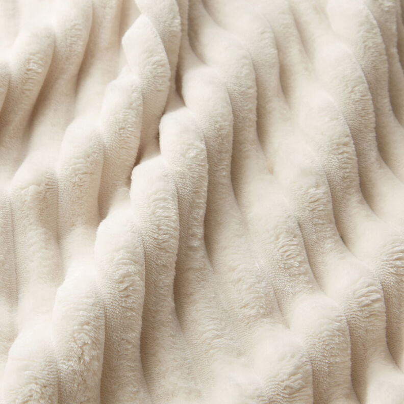 Upholstery Fabric Fur stripes – ivory,  image number 3