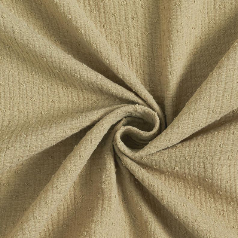 Dobby muslin – light khaki,  image number 4