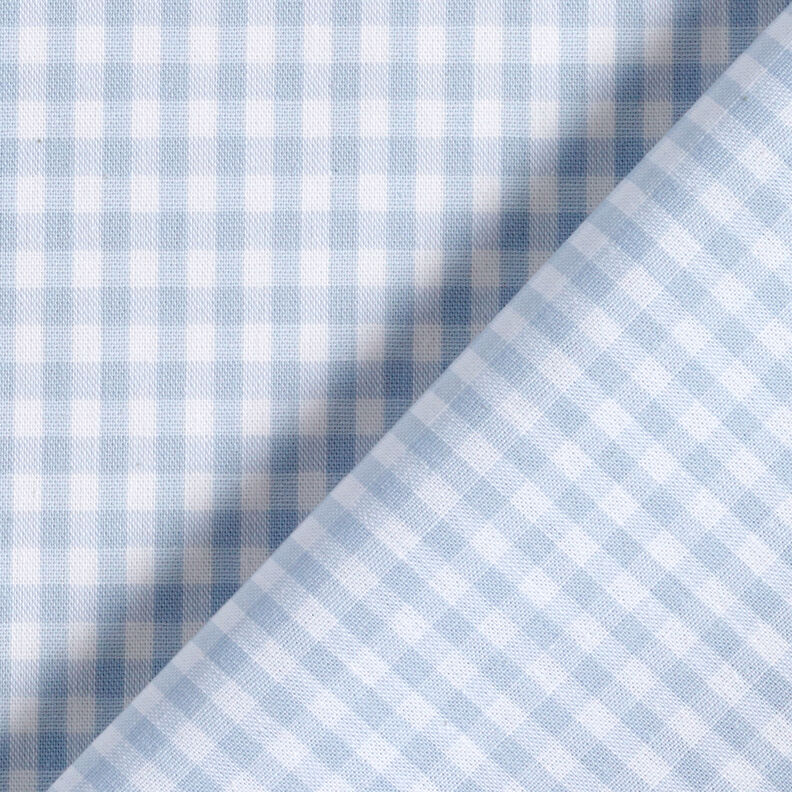Cotton Vichy check 0,5 cm – light wash denim blue/white,  image number 4