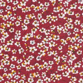 Coated Cotton Blossom – dark red/white, 